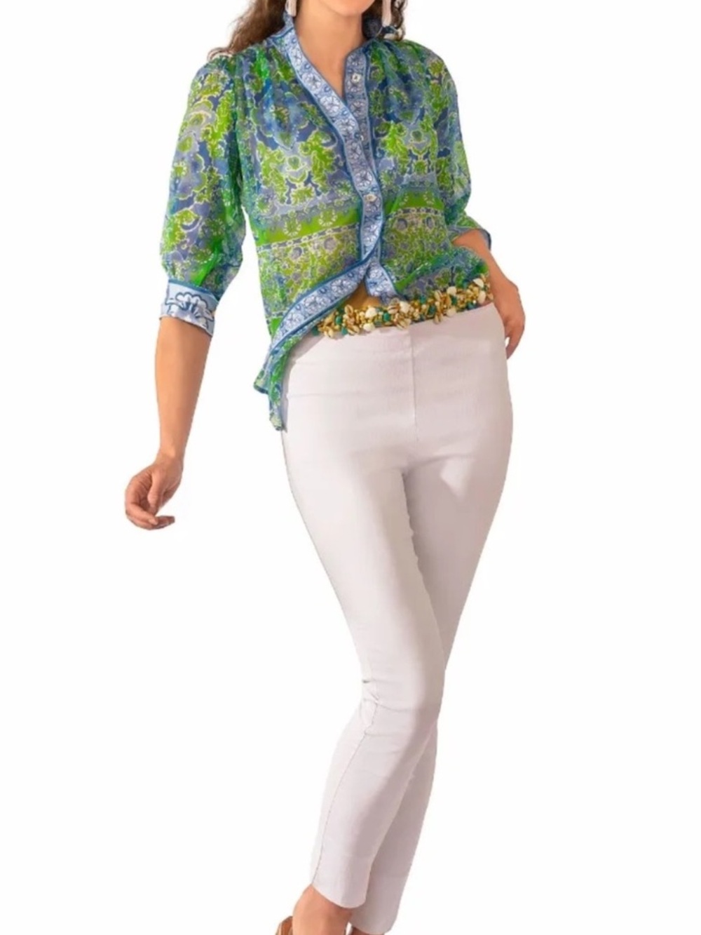 Gretchen Scott Designs White Slim Ankle Pants Gripless Pull on Pants